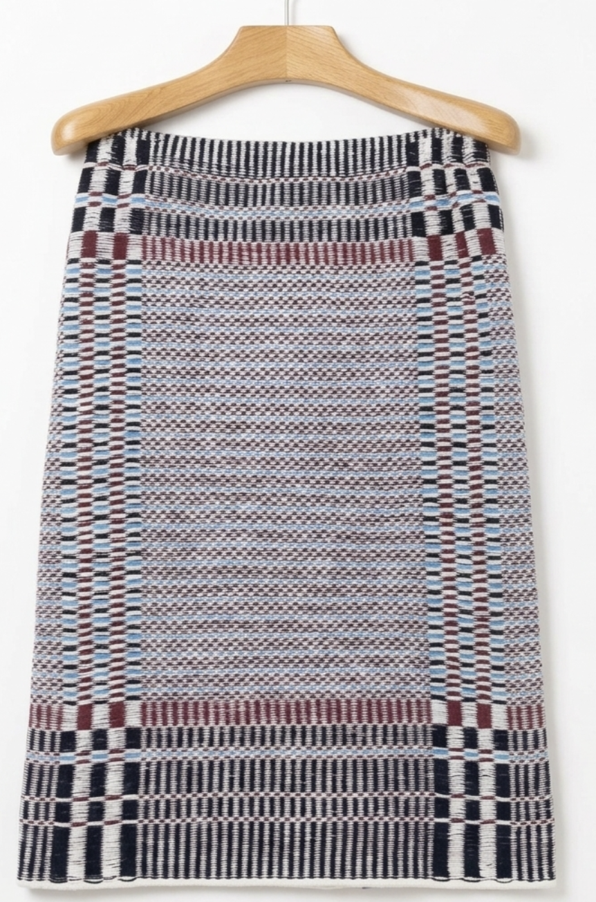 Falda Pencil Tejida Jacquard Basquet-Weave TORY BURCH (L) SHOWROOM 2