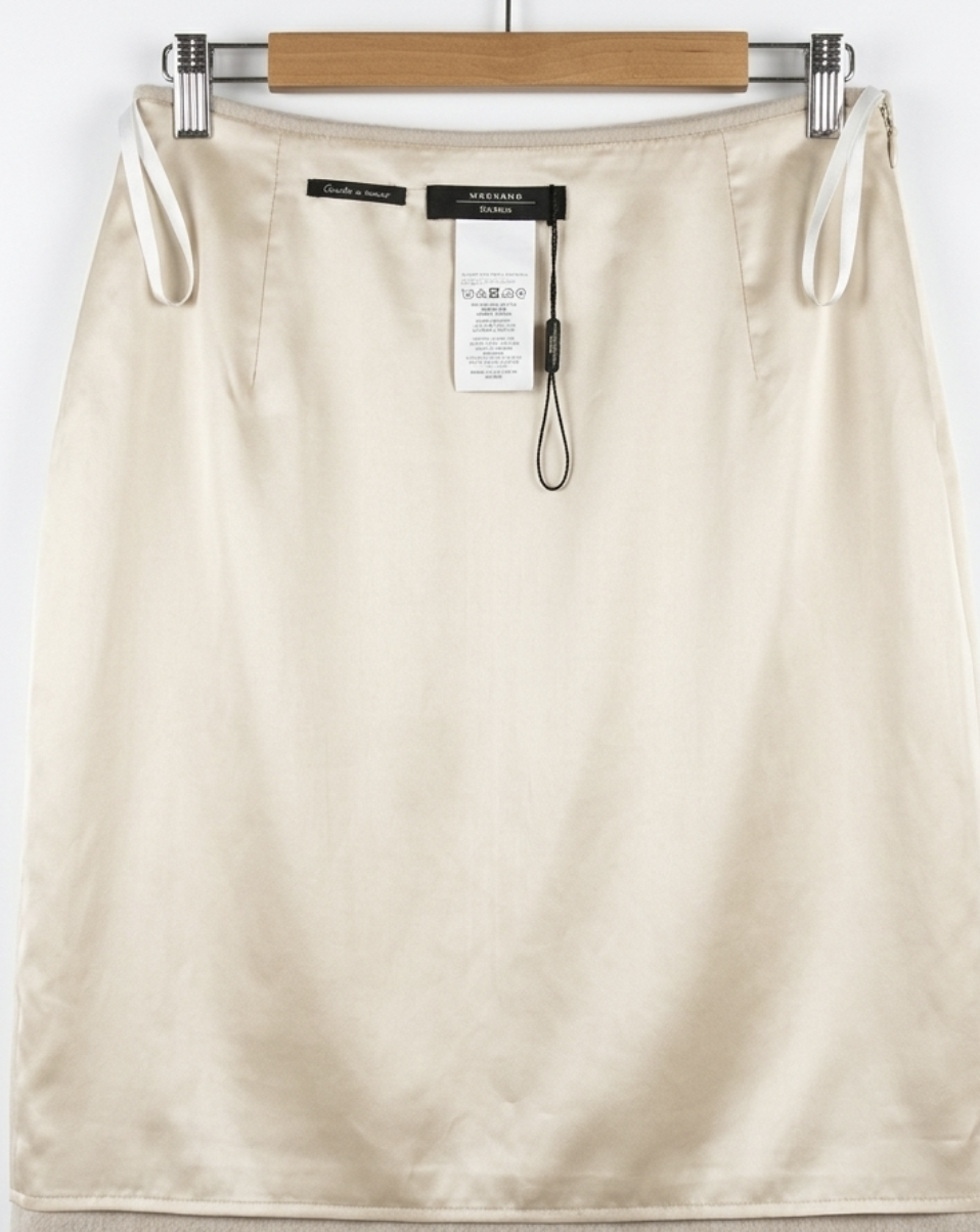 Falda A-Line Ecru 90% Lana Virgen WEEKEND BY MAX MARA (S) SHOWROOM 2