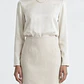 Falda A-Line Ecru 90% Lana Virgen WEEKEND BY MAX MARA (S) SHOWROOM - thumbnail 1
