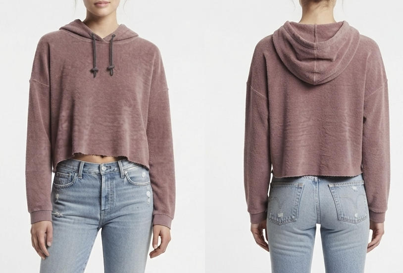 Polerón Crop TOPSHOP (L) NUEVO CON ETIQUETAS 2