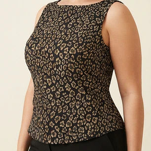 Top Brocado Dorado J.R NITES (XL) NUEVO CON ETIQUETAS