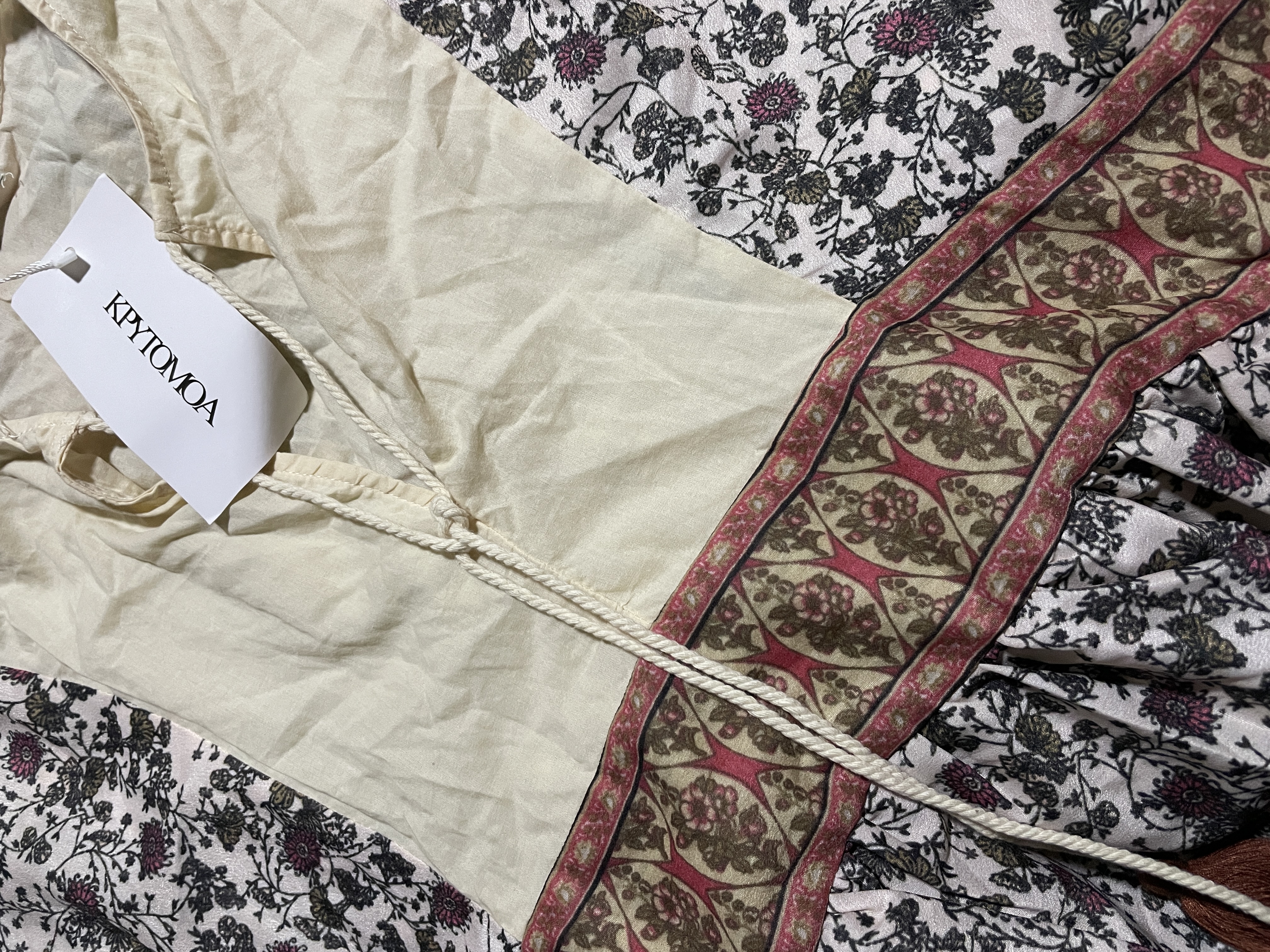 Vestido Maxi Boho Estampado Floral Tassles EUROPEAN ZTATION (XL) NUEVO CON ETIQUETAS 3