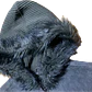 Chaleco 100% Cuero Gamuza Hoody Peludo LIVE A LITTLE (M-L)  - Miniatura 4