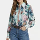 Blusa Satín Estampado Barroco Tropical UNBRANDED (S) SHOWROOM - Miniatura 1