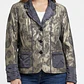 Blazer Jacquard Brocado Tornasolado Metalizado KRISS SWEDEN (L) NUEVO  - Miniatura 1