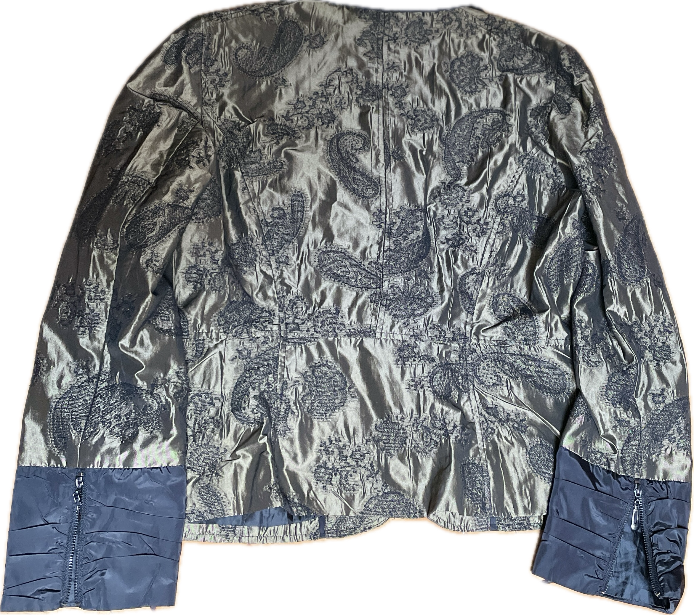 Blazer Jacquard Brocado Tornasolado Metalizado KRISS SWEDEN (L) NUEVO  5