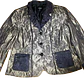 Blazer Jacquard Brocado Tornasolado Metalizado KRISS SWEDEN (L) NUEVO  - Miniatura 2