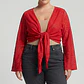 Top Rojo de Encaje con Lazo Frontal WILD FABLE (XL-XXL) NUEVO CON ETIQUETAS - Miniatura 1