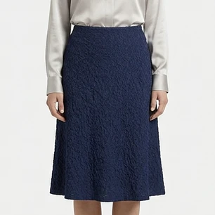 Falda Evasé 100% Seda Crinkle ALBERTA FERRETTI (M) NUEVO CON ETIQUETAS
