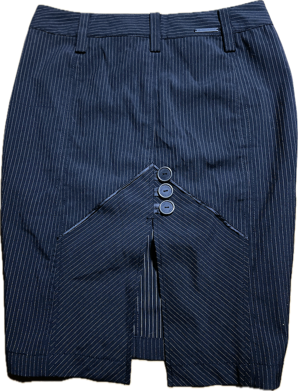Falda Pencil Paneles Pinstripe DKNY JEANS (S)  3