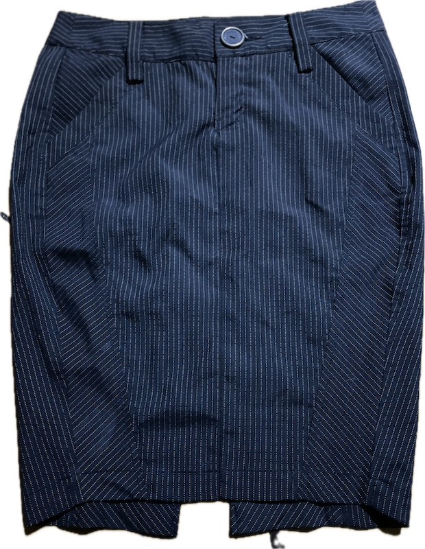Falda Pencil Paneles Pinstripe DKNY JEANS (S)  4