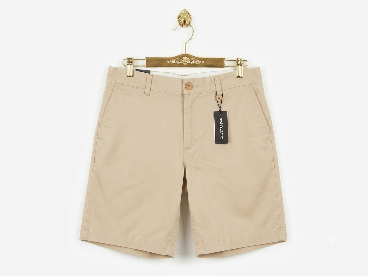 Bermuda Chino Beige 100 % Algodon DKNY (S) NUEVO CON ETIQUETAS 3