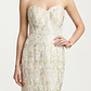Vestido Cóctel Strapless Encaje Dorado TFNC LONDON X TOPSHOP (S) NUEVO CON ETIQUETAS - Miniatura 1