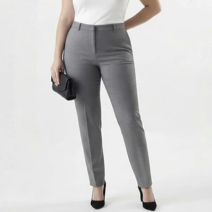 Pantalón Sastre Gris Príncipe de Gales LINEAGE (XL-44) NUEVO CON ETIQUETAS