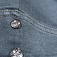 Jeans Capri Bordado Aplicaciones Brillantes BENYU (S) NUEVO CON ETIQUETAS - Miniatura 2