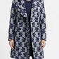 Abrigo Vuelos Jacquard Floral Texturizado HALOGEN (S-M) NUEVO - Miniatura 2