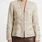 Blazer Diseño Floral Tridimensional 100% Ramie LISA RENÉ (S) SHOWROOM - thumbnail 2