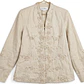Blazer Diseño Floral Tridimensional 100% Ramie LISA RENÉ (S) SHOWROOM - thumbnail 3