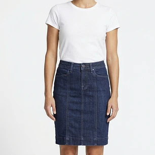 Minifalda Tubo Dark Denim Stretch 7 FOR ALL MANKIND (25-S) 