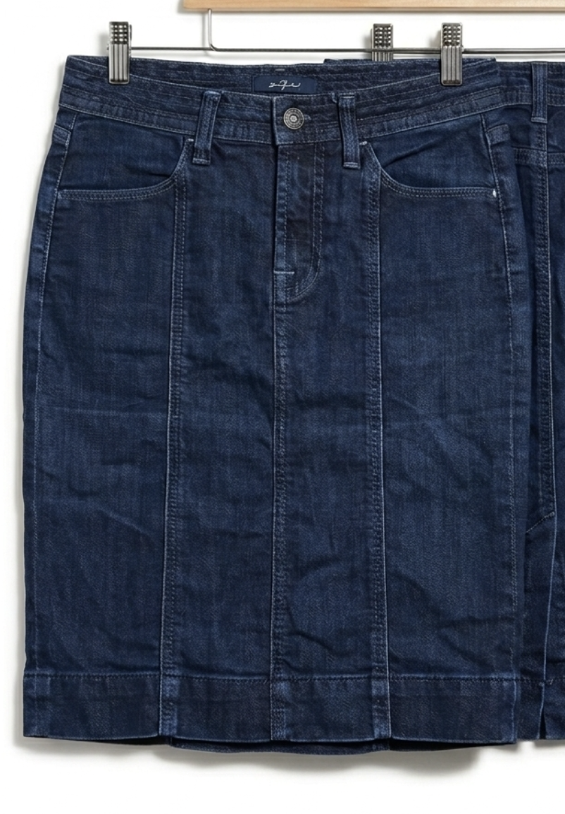 Minifalda Tubo Dark Denim Stretch 7 FOR ALL MANKIND (25-S)  3