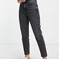 Mom Jeans Washed Black TOPSHOP (S-36) NUEVO - Miniatura 1