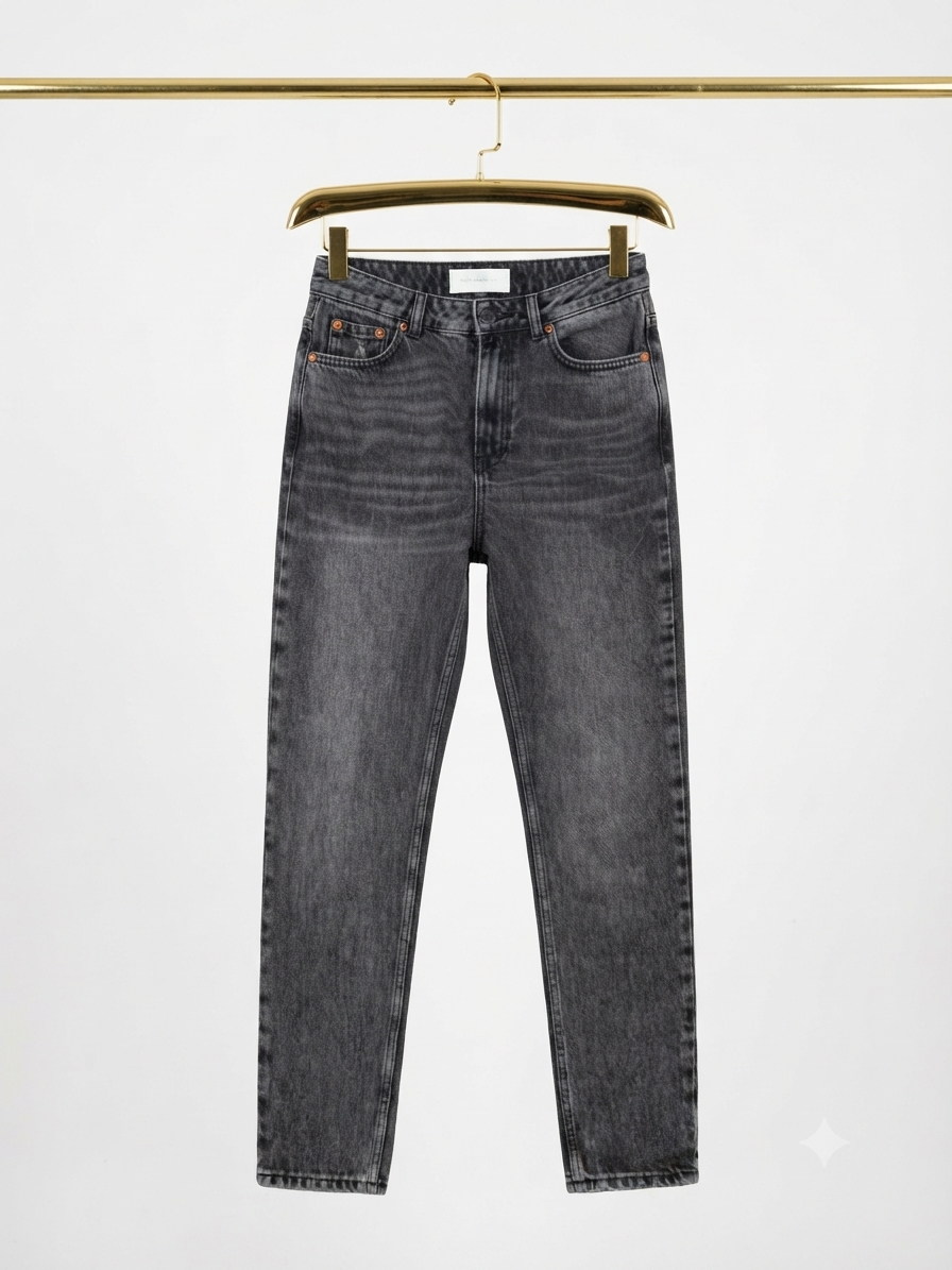 Mom Jeans Washed Black TOPSHOP (S-36) NUEVO 3