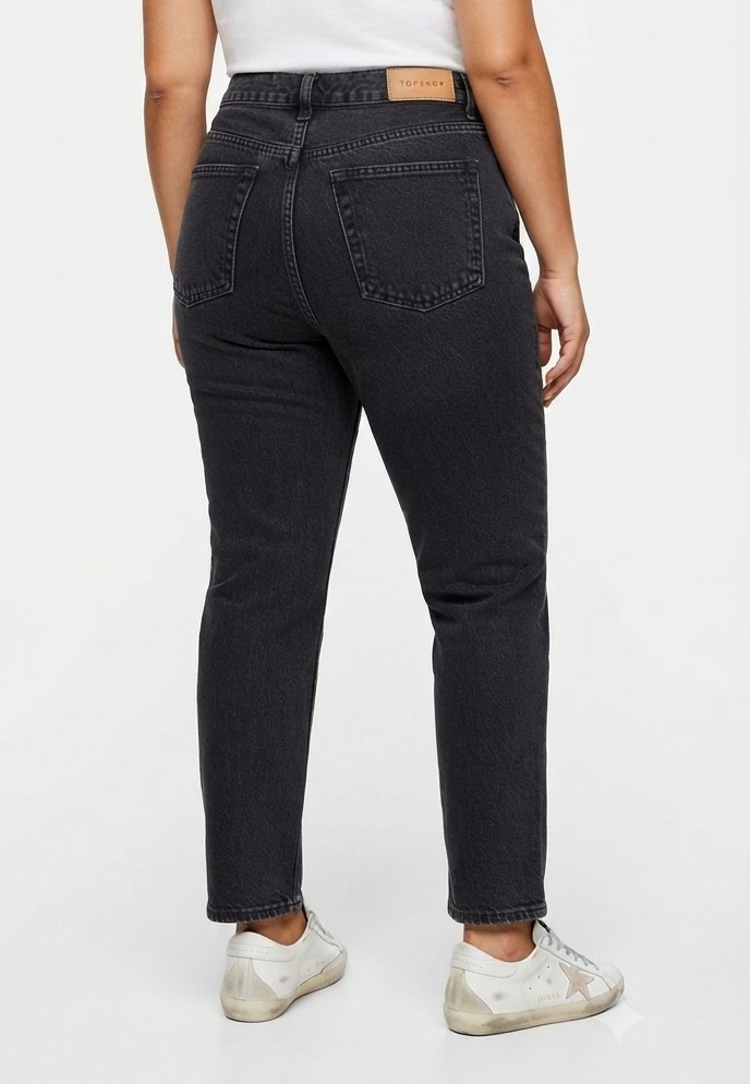 Jeans Editor Negro  TOPSHOP (XL-46) NUEVO CON ETIQUETAS 2