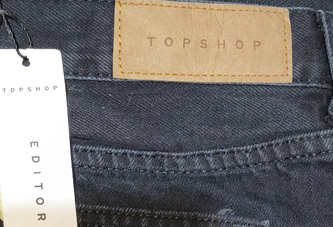 Jeans Editor Negro  TOPSHOP (XL-46) NUEVO CON ETIQUETAS 4