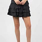 Minifalda Negra con Volantes en Capas WET SEAL (M) SHOWROOM - Miniatura 1