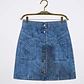 Minifalda Con Botones Frontales FREE PEOPLE (M) NUEVO - Miniatura 2