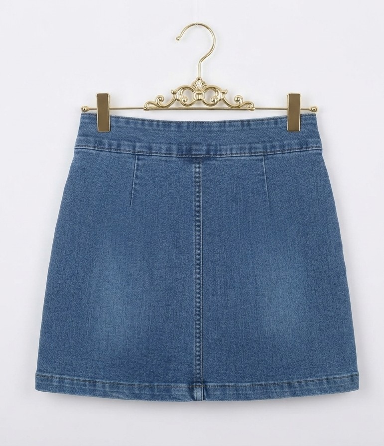 Minifalda Con Botones Frontales FREE PEOPLE (M) NUEVO 3