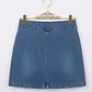 Minifalda Con Botones Frontales FREE PEOPLE (M) NUEVO - Miniatura 3