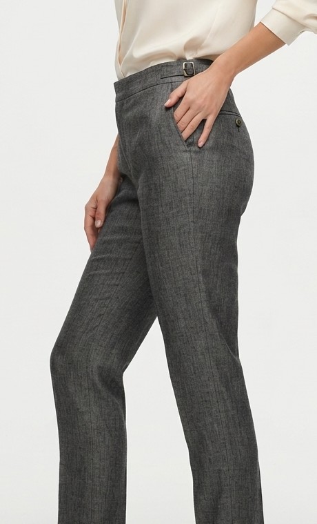 Pantalón de Vestir 100% Lino  con Ajustadores Laterales HUGO BOSS (M-L) SHOWROOM 3