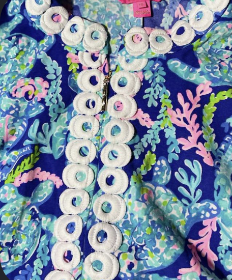 Vestido Jane Shift Corsica BlueTurtle Villa LILLY PULITZER (XL) NUEVO 3