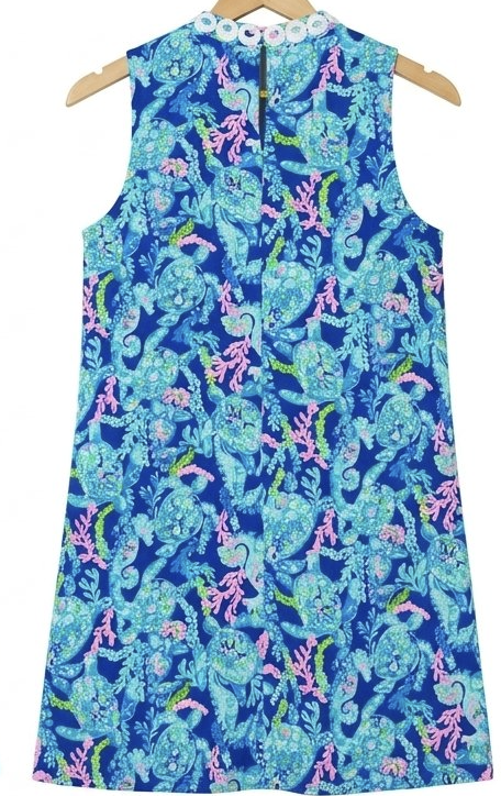 Vestido Jane Shift Corsica BlueTurtle Villa LILLY PULITZER (XL) NUEVO 4