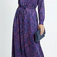 Vestido Maxi Camisero Satinado Plisado PROMOD (S-M) SHOWROOM - thumbnail 1