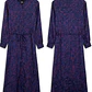 Vestido Maxi Camisero Satinado Plisado PROMOD (S-M) SHOWROOM - thumbnail 3