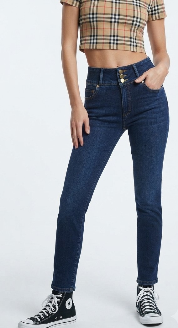 Jeans Tiro Alto Push Up Efecto Modelador ELLE (S-36) NUEVO CON ETIQUETAS 1
