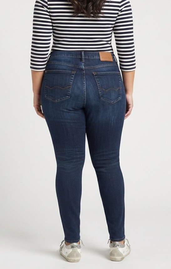 Skinny Jeans Tiro Medio en Lavado Azul Oscuro AMERICAN EAGLE (XL-46) NUEVO CON ETIQUETAS 2