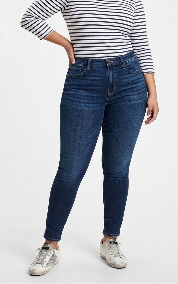 Skinny Jeans Tiro Medio en Lavado Azul Oscuro AMERICAN EAGLE (XL-46) NUEVO CON ETIQUETAS 1