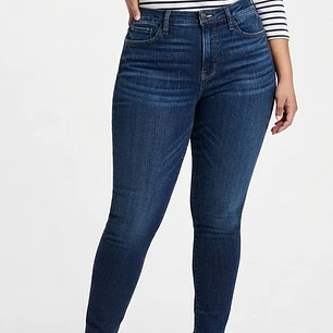 Skinny Jeans Tiro Medio en Lavado Azul Oscuro AMERICAN EAGLE (XL-46) NUEVO CON ETIQUETAS