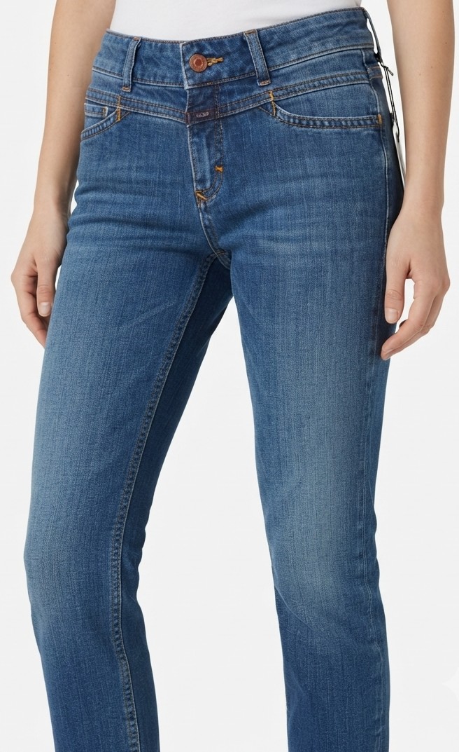 Jeans Skinny Azul Lavado Pedal Pusher CLOSED (XS-34) NUVO CON ETIQUETAS 2