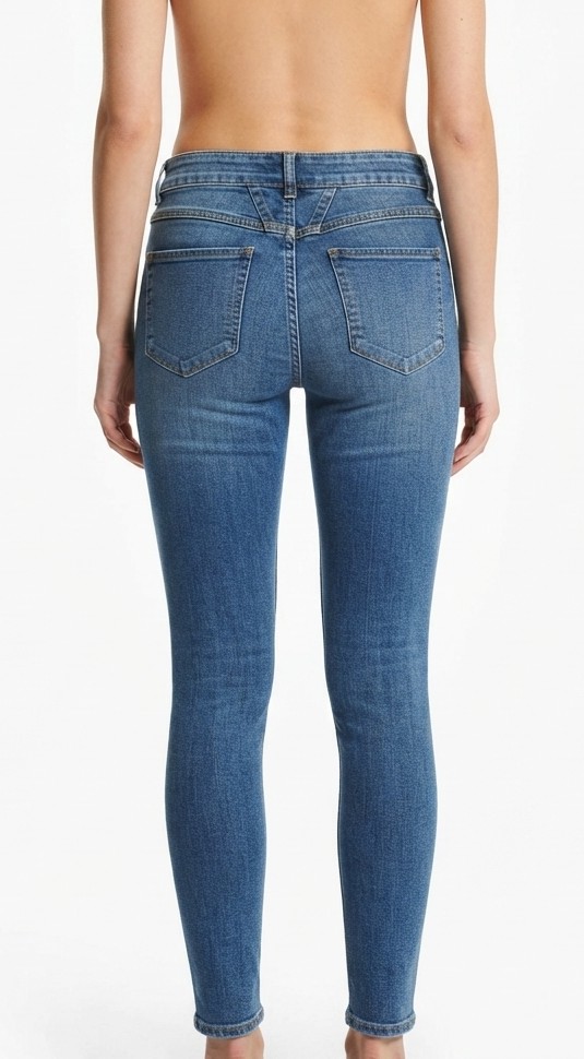 Jeans Skinny Azul Lavado Pedal Pusher CLOSED (XS-34) NUVO CON ETIQUETAS 3