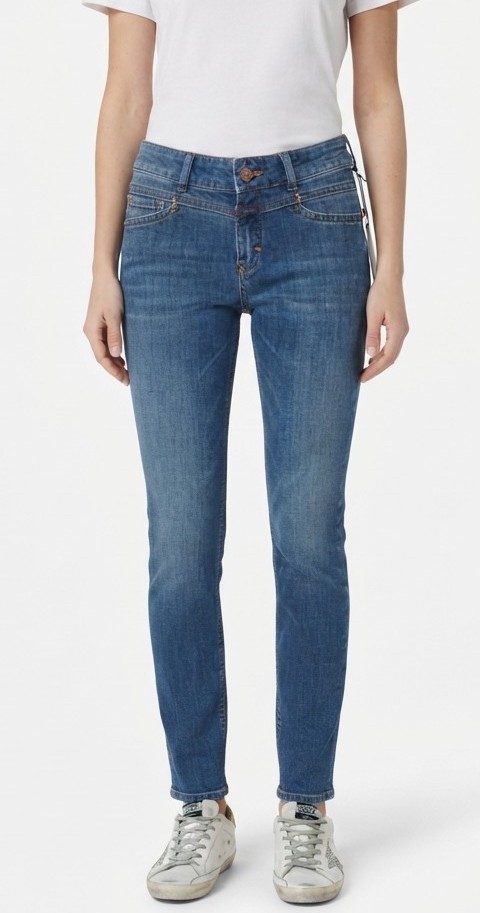 Jeans Skinny Azul Lavado Pedal Pusher CLOSED (XS-34) NUVO CON ETIQUETAS 1