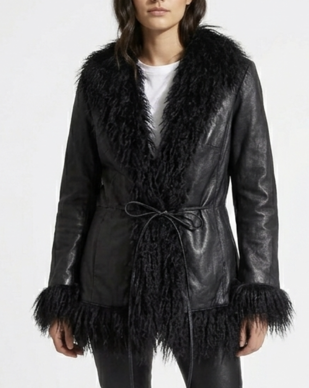 Chaqueta 100% Cuero Faux Fur Penny Lane ROSSANA (M-L)  2
