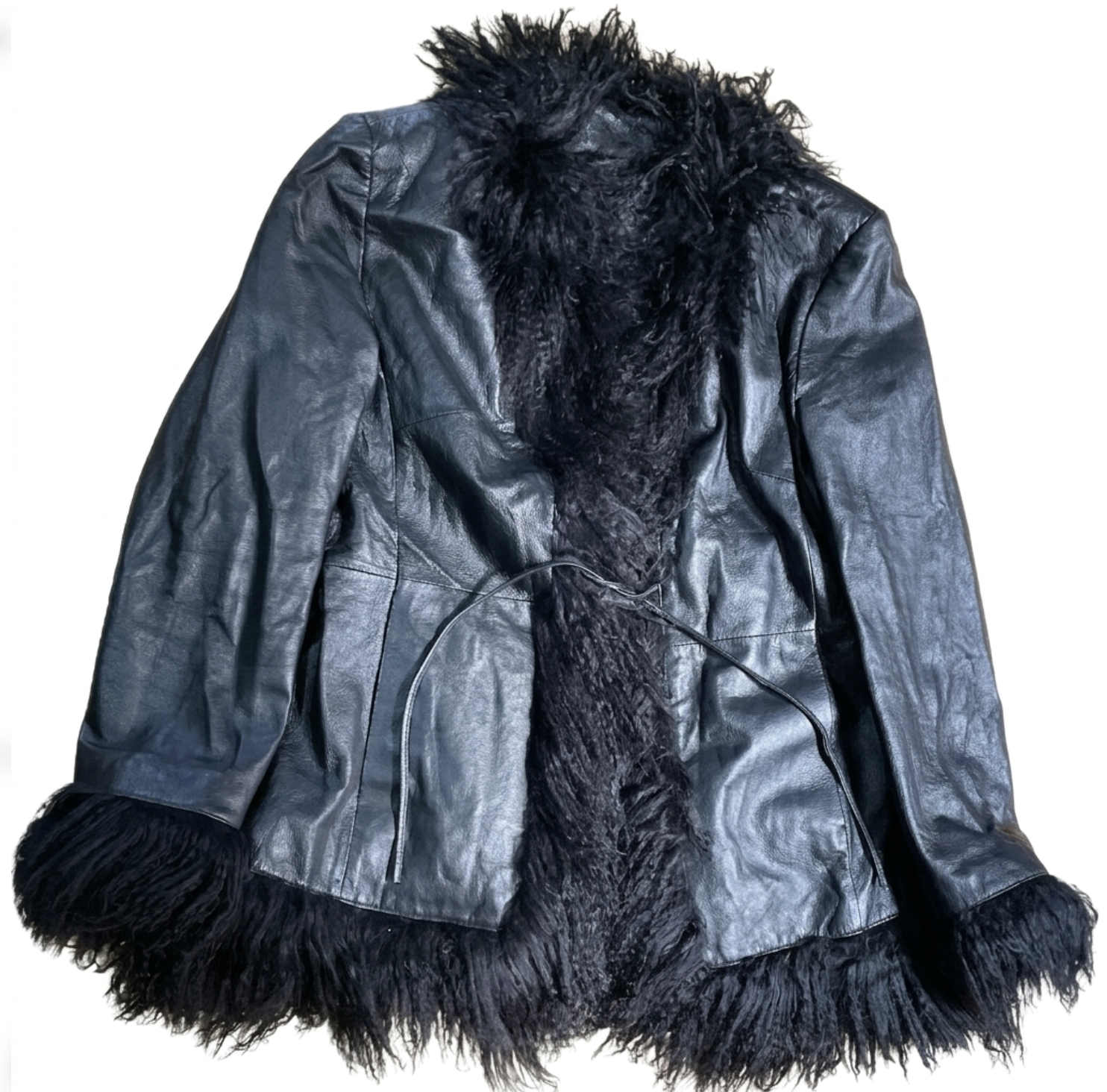 Chaqueta 100% Cuero Faux Fur Penny Lane ROSSANA (M-L)  5