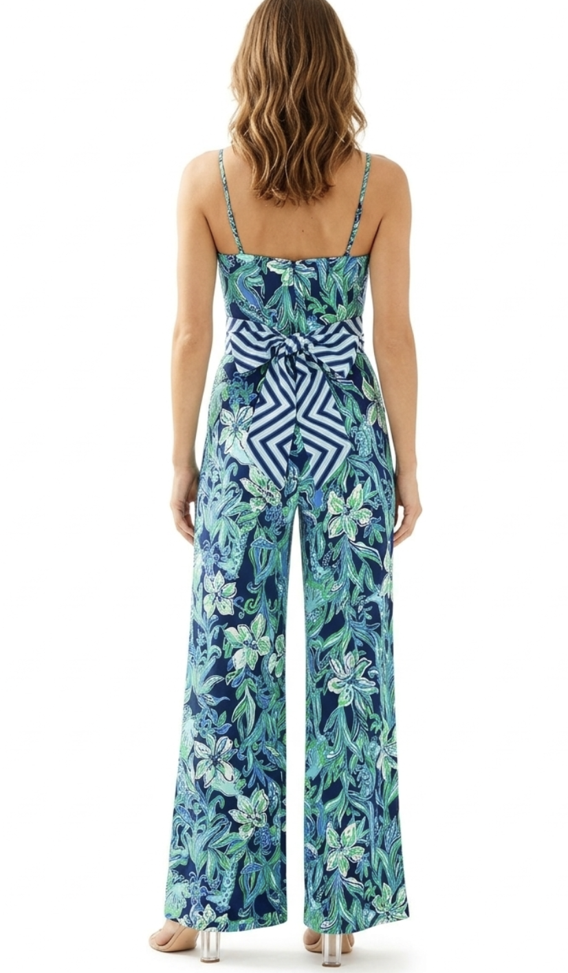 Enterito Largo Diseño NILA JUMPSUIT LILLY PULITZER (S) NUEVO CON ETIQUETAS 2