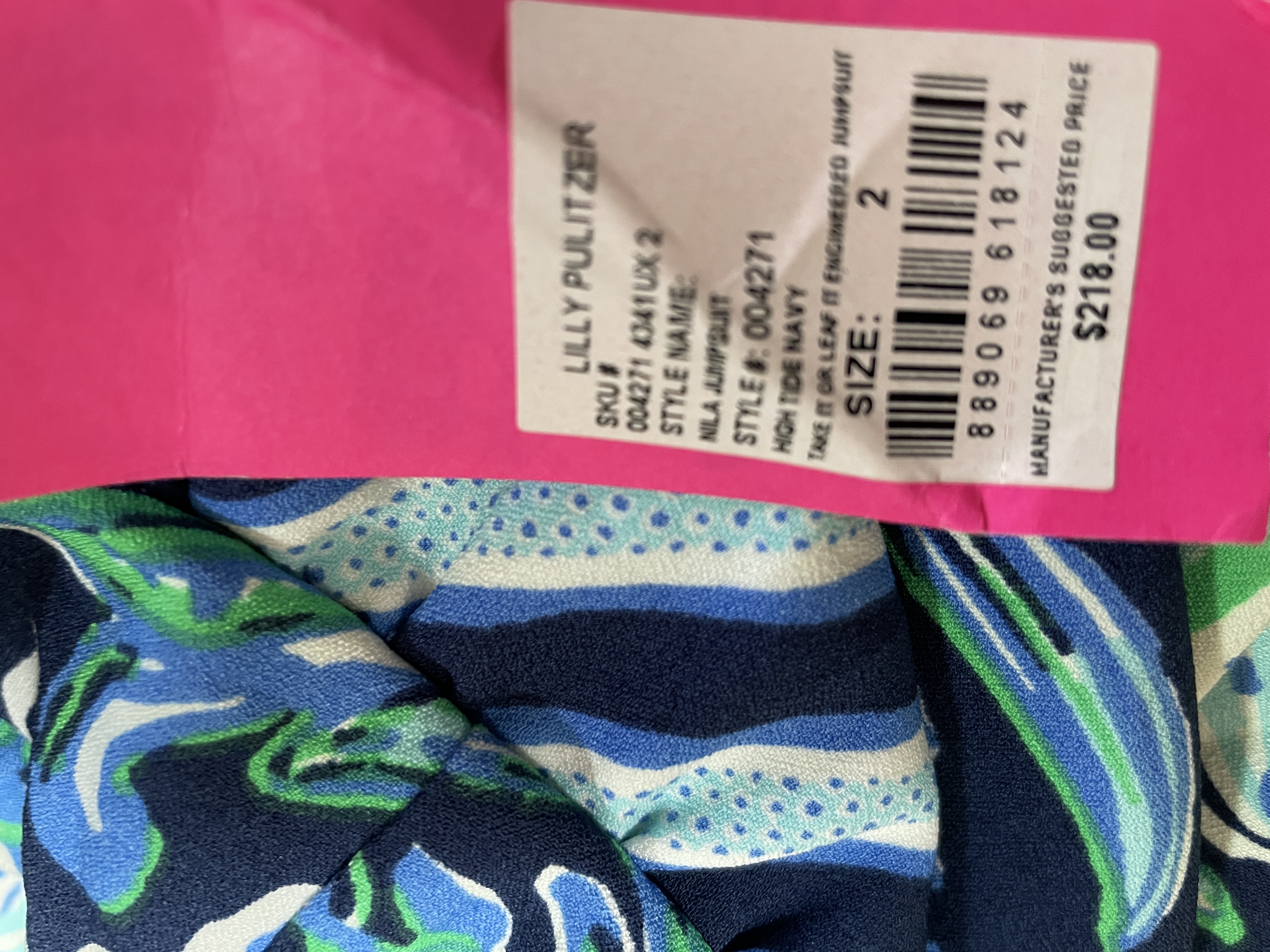 Enterito Largo Diseño NILA JUMPSUIT LILLY PULITZER (S) NUEVO CON ETIQUETAS 3