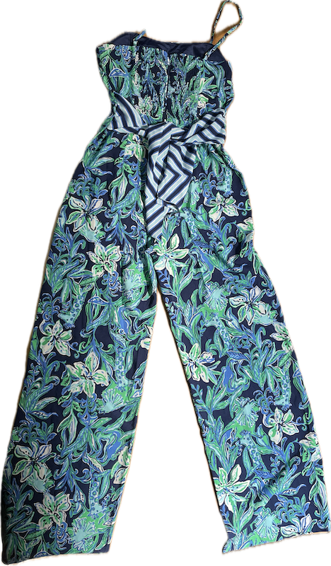 Enterito Largo Diseño NILA JUMPSUIT LILLY PULITZER (S) NUEVO CON ETIQUETAS 7