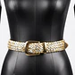 Cinturón Trenzado Dorado y Plateado – Hebilla Dorada NINE WEST - Miniatura 2